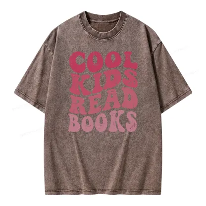 Pagewing Library Reader Book Nerd Unisex Washed T-shirt