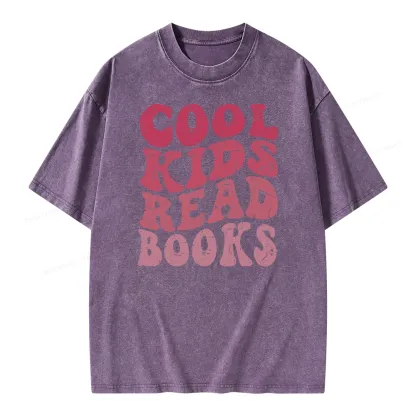 Pagewing Library Reader Book Nerd Unisex Washed T-shirt