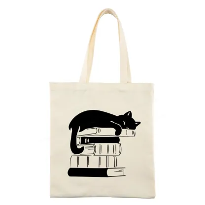 Pagewings Books And Cats Tote Bag