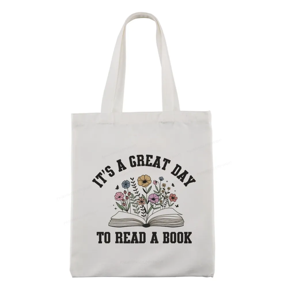 Pagewings It's Great Day to Read a Book Tote Bag
