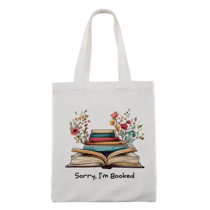 Pagewings Sorry I'm Booked Tote Bag