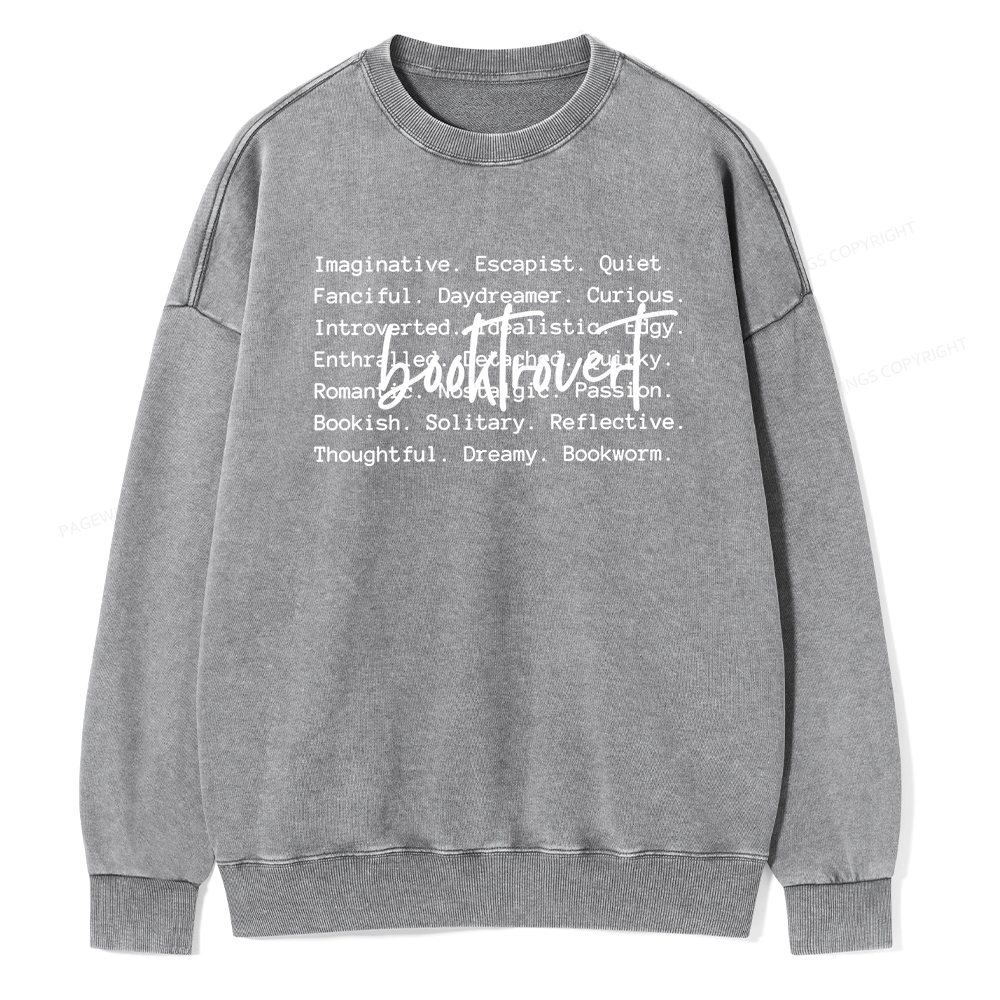 Pagewings  The Cozy Bookish Apparel You Can Dress Unisex Washed Sweatshirt