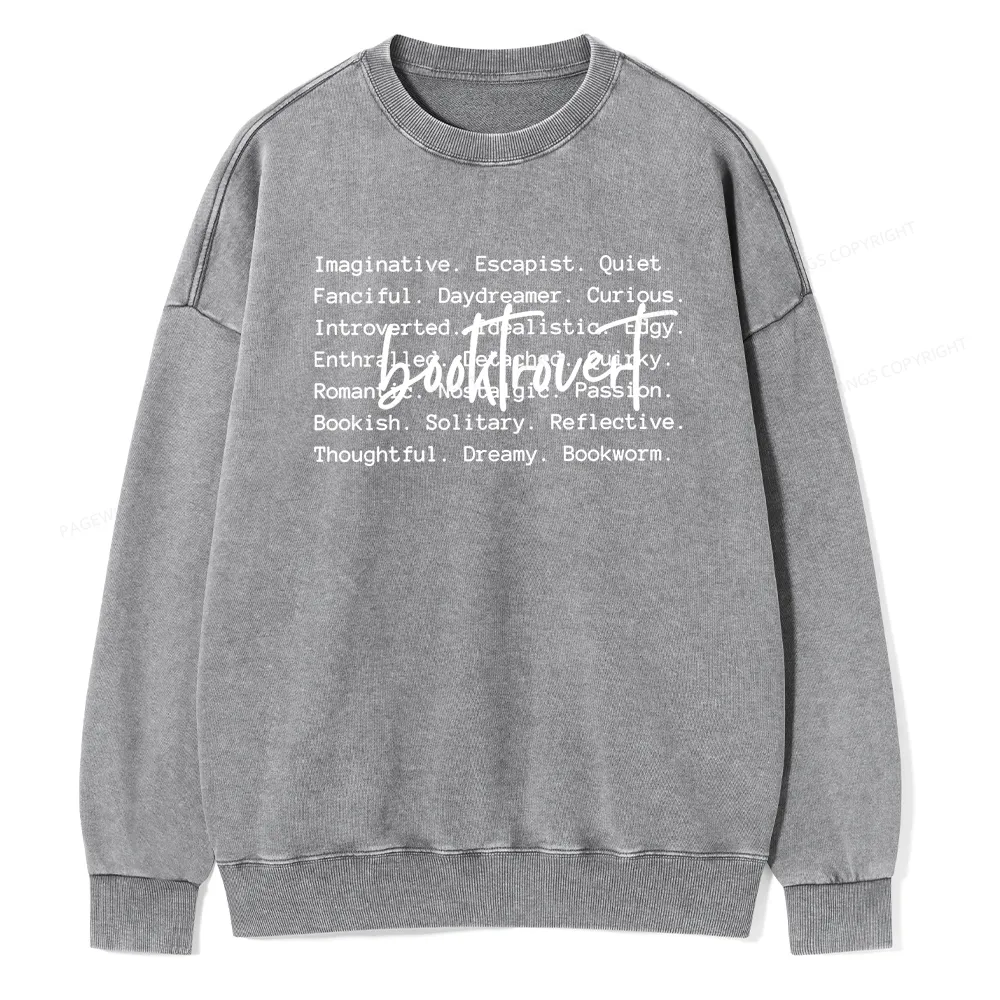 Pagewings  The Cozy Bookish Apparel You Can Dress Unisex Washed Sweatshirt