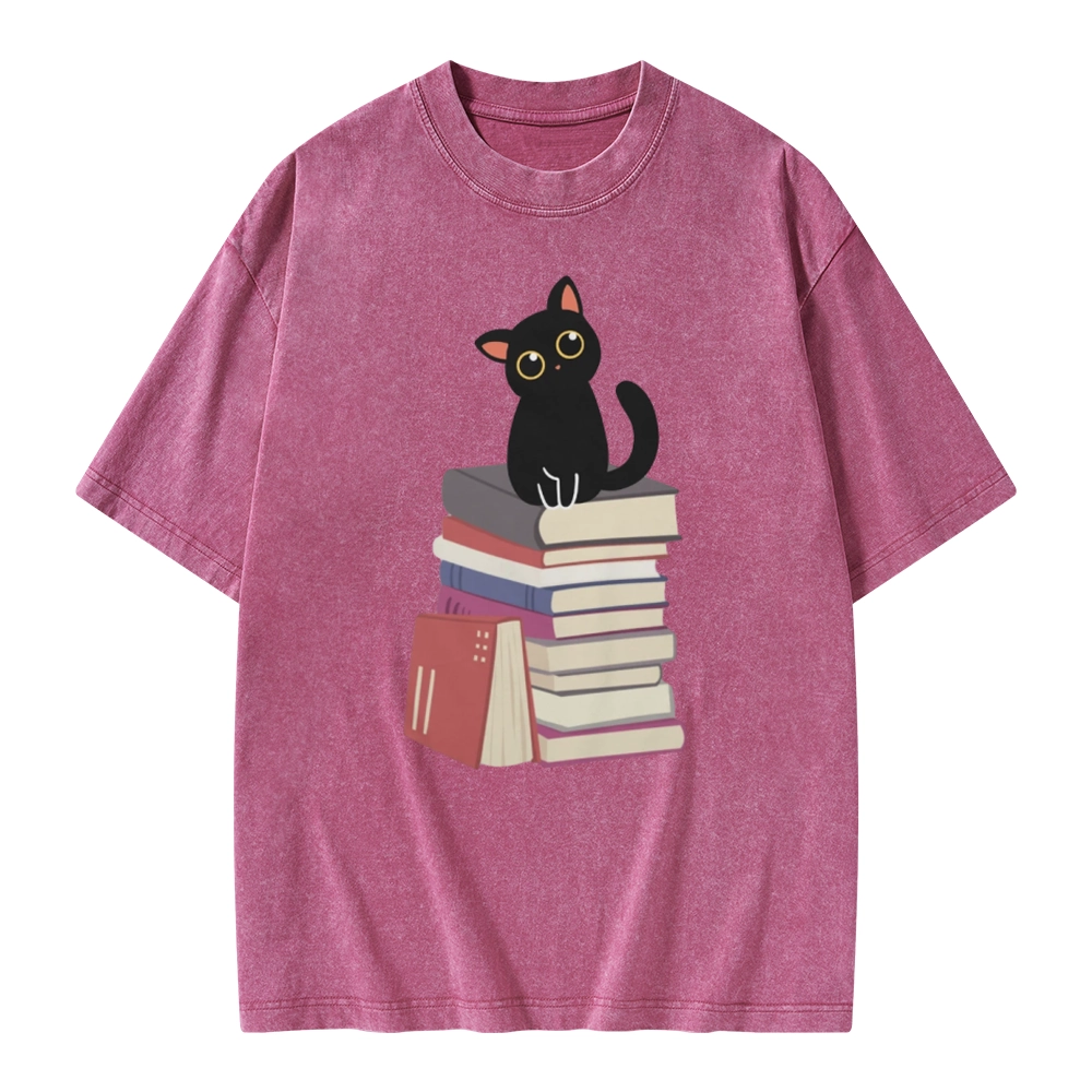 Pagewings It's A Good Day To Read Books Unisex Washed T-shirt