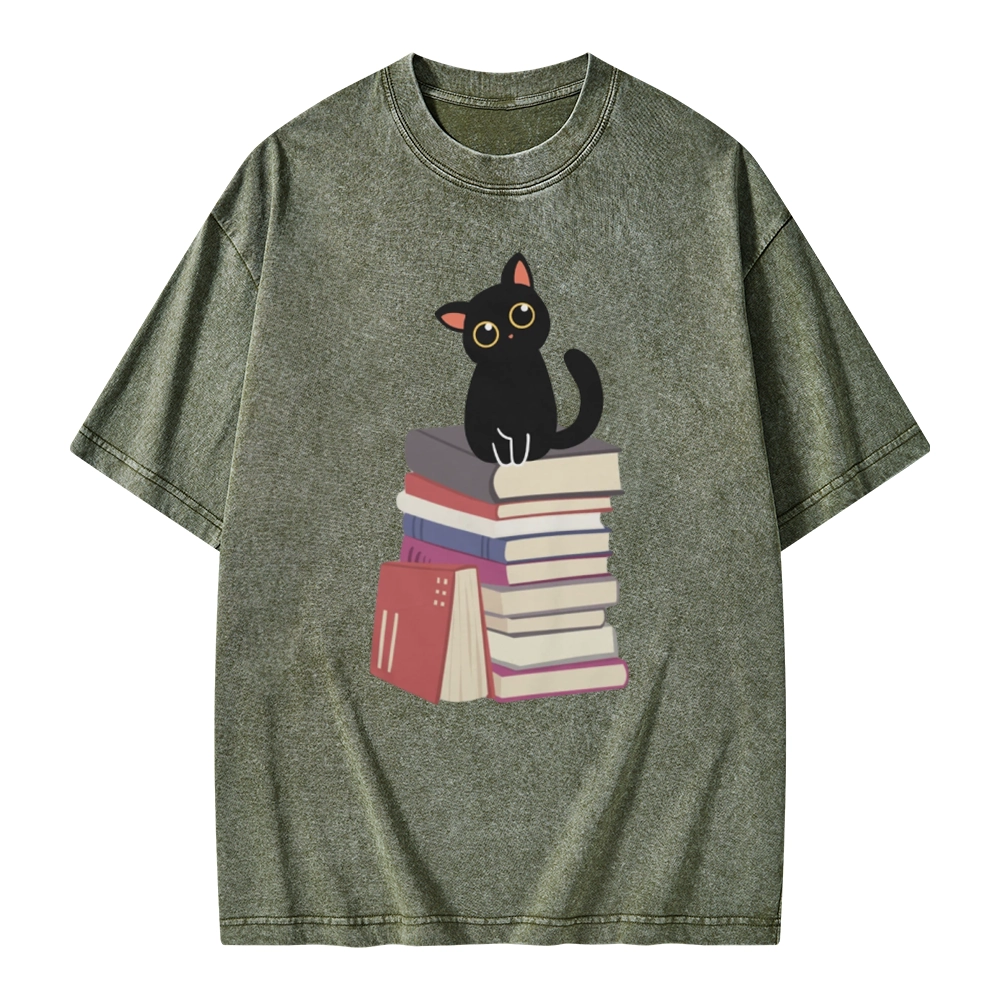 Pagewings It's A Good Day To Read Books Unisex Washed T-shirt
