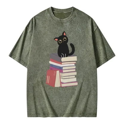 Pagewings It's A Good Day To Read Books Unisex Washed T-shirt