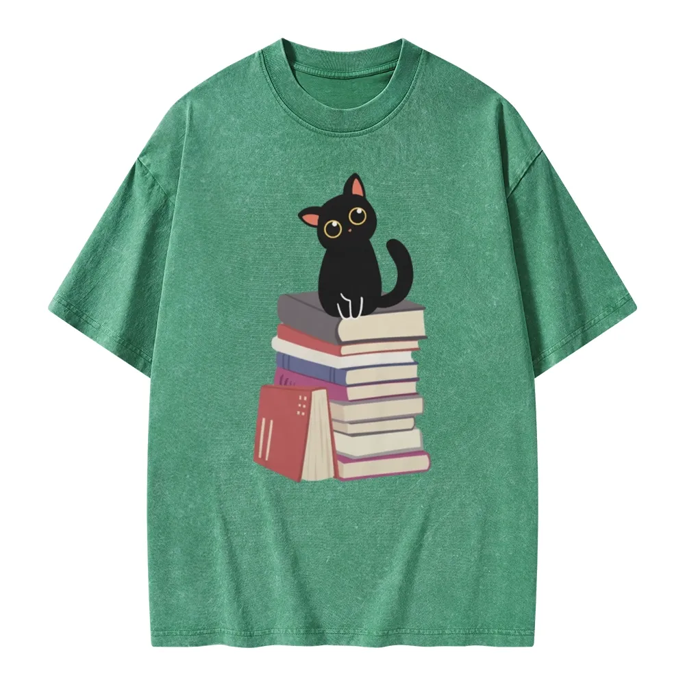 Pagewings It's A Good Day To Read Books Unisex Washed T-shirt