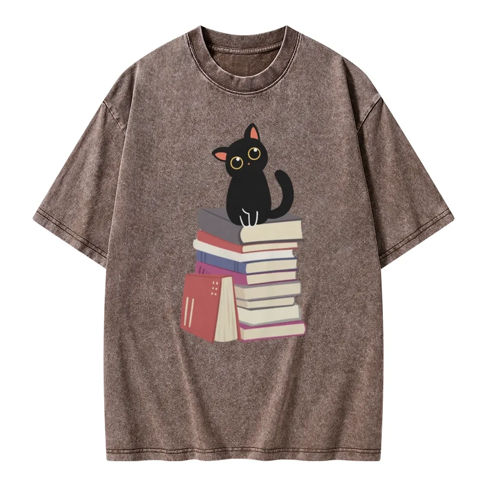 Pagewings It's A Good Day To Read Books Unisex Washed T-shirt