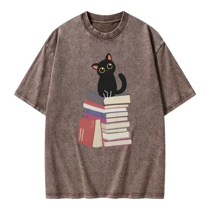 Pagewings It's A Good Day To Read Books Unisex Washed T-shirt