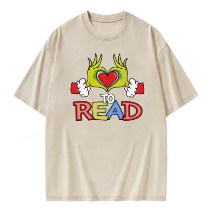 Pagewings Every Month Library Activities Unisex Washed T-shirt