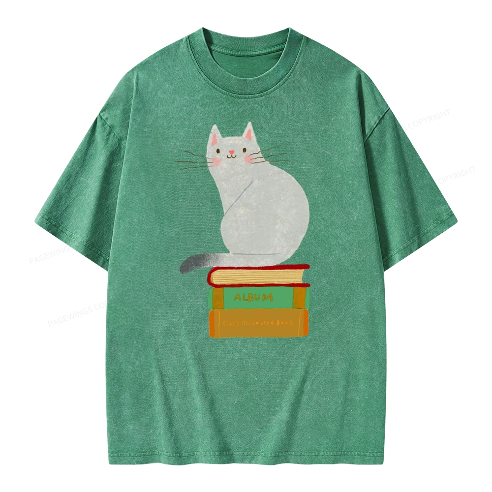 Pagewings Want To Read A Book Right Now Unisex Washed T-shirt