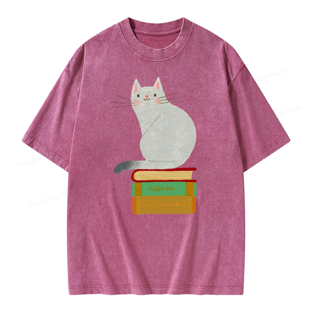 Pagewings Want To Read A Book Right Now Unisex Washed T-shirt