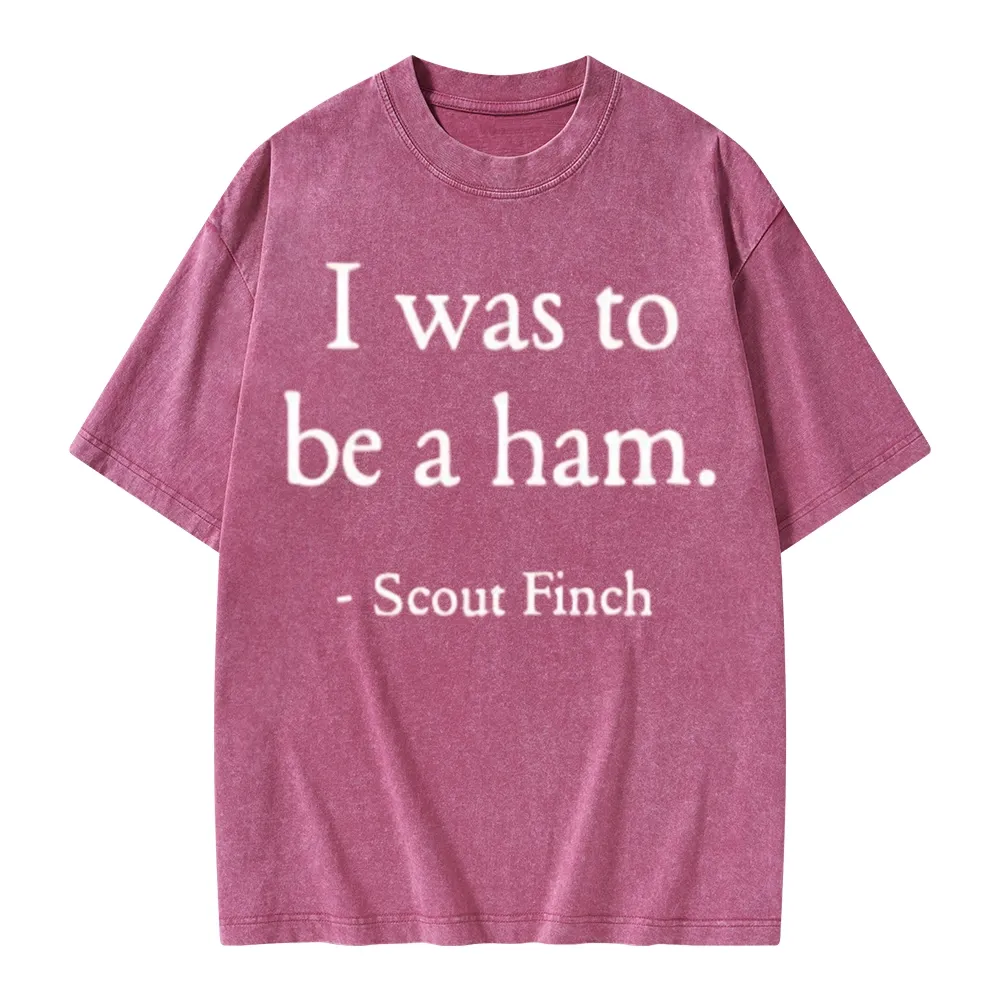 Pagewings I Was To Be A Ham Unisex Washed T-shirt