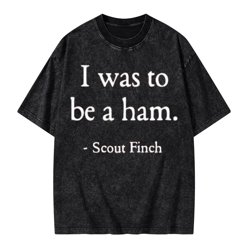 Pagewings I Was To Be A Ham Unisex Washed T-shirt