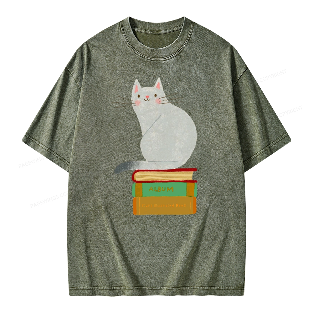 Pagewings Want To Read A Book Right Now Unisex Washed T-shirt