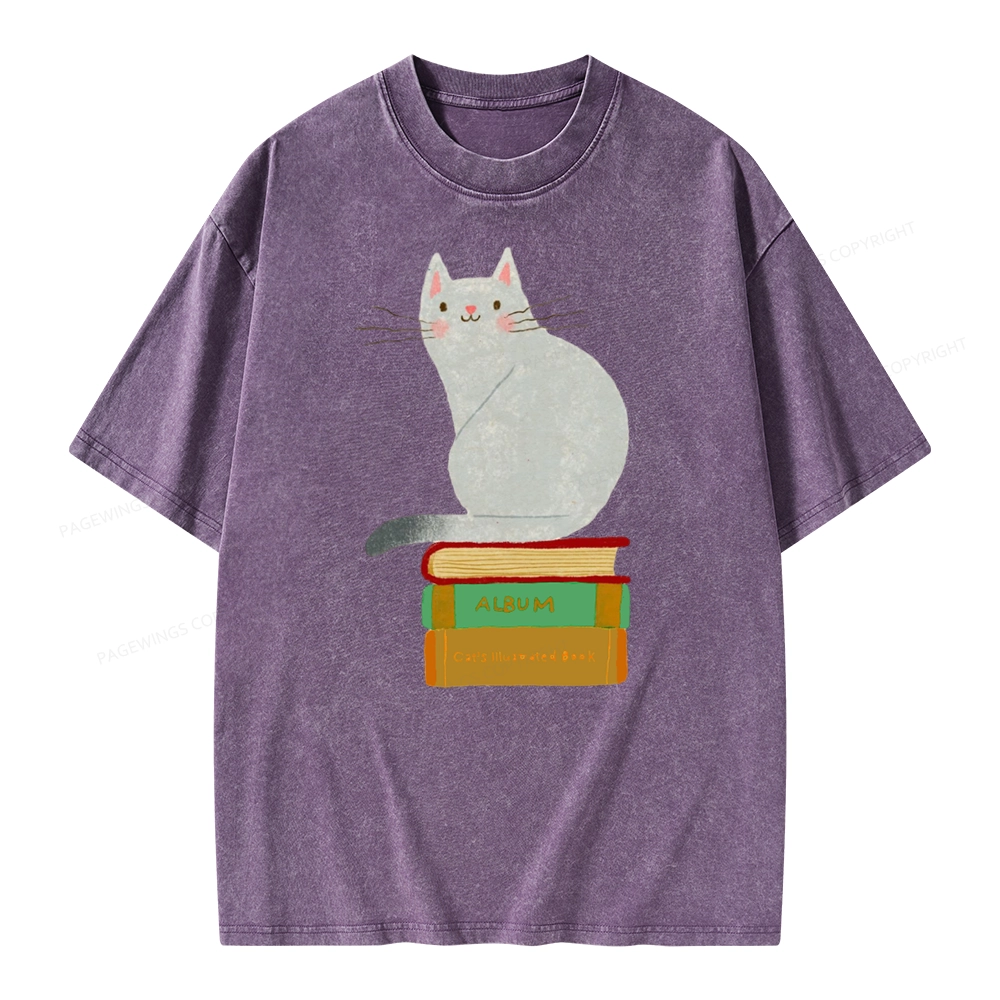 Pagewings Want To Read A Book Right Now Unisex Washed T-shirt