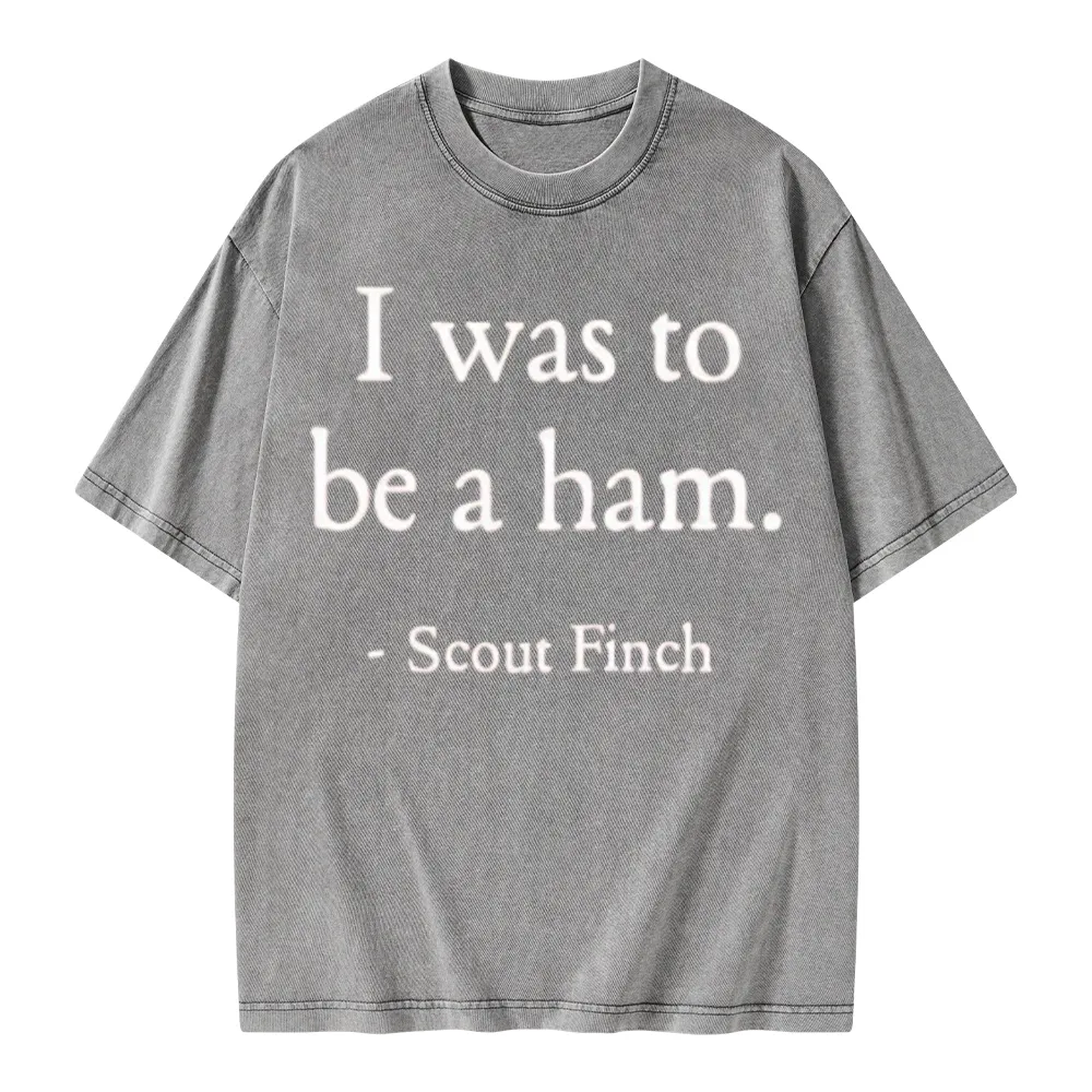 Pagewings I Was To Be A Ham Unisex Washed T-shirt
