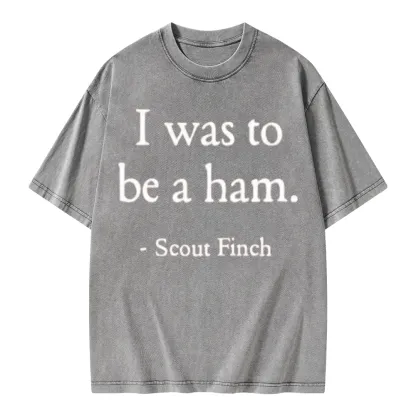 Pagewings I Was To Be A Ham Unisex Washed T-shirt