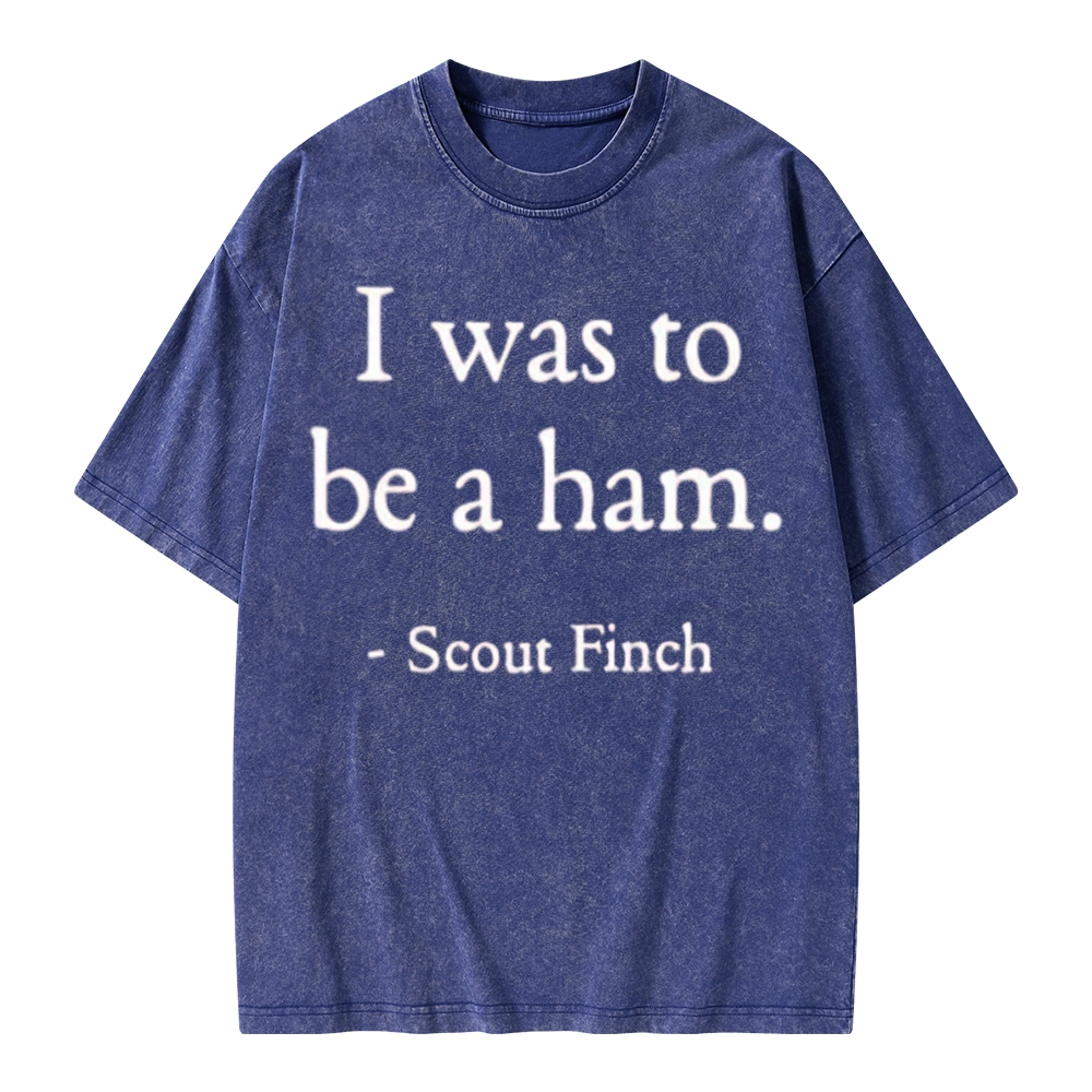 Pagewings I Was To Be A Ham Unisex Washed T-shirt