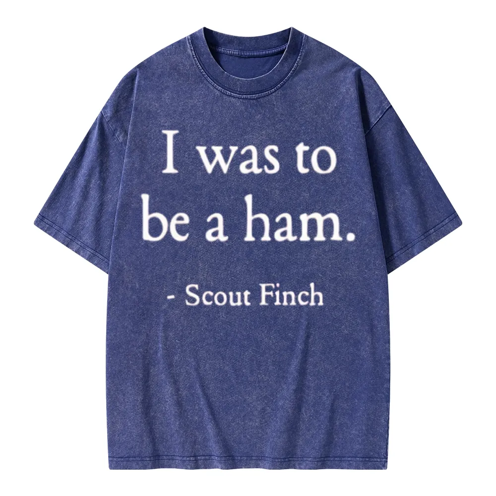 Pagewings I Was To Be A Ham Unisex Washed T-shirt