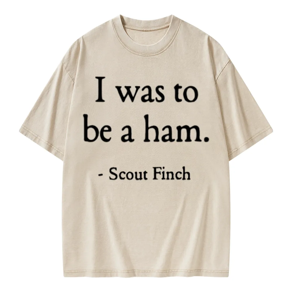 Pagewings I Was To Be A Ham Unisex Washed T-shirt