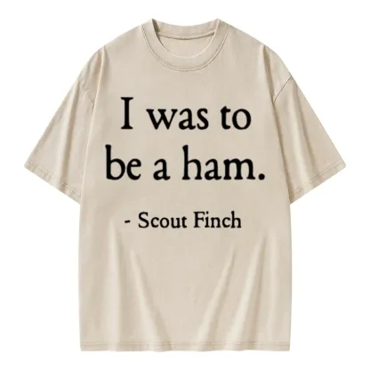 Pagewings I Was To Be A Ham Unisex Washed T-shirt