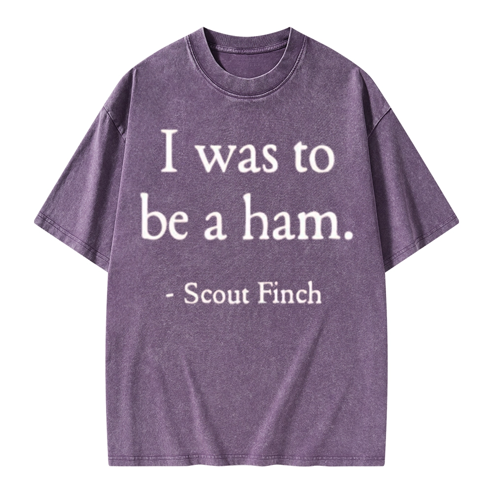Pagewings I Was To Be A Ham Unisex Washed T-shirt