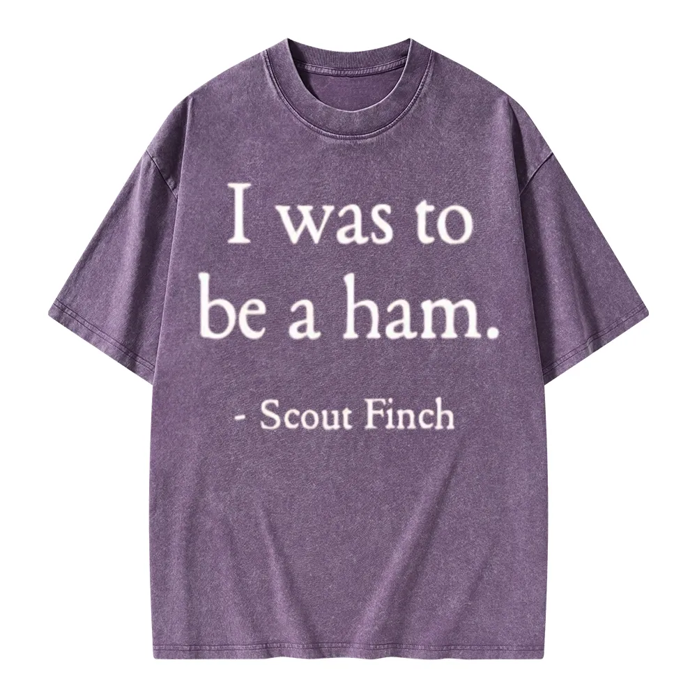Pagewings I Was To Be A Ham Unisex Washed T-shirt