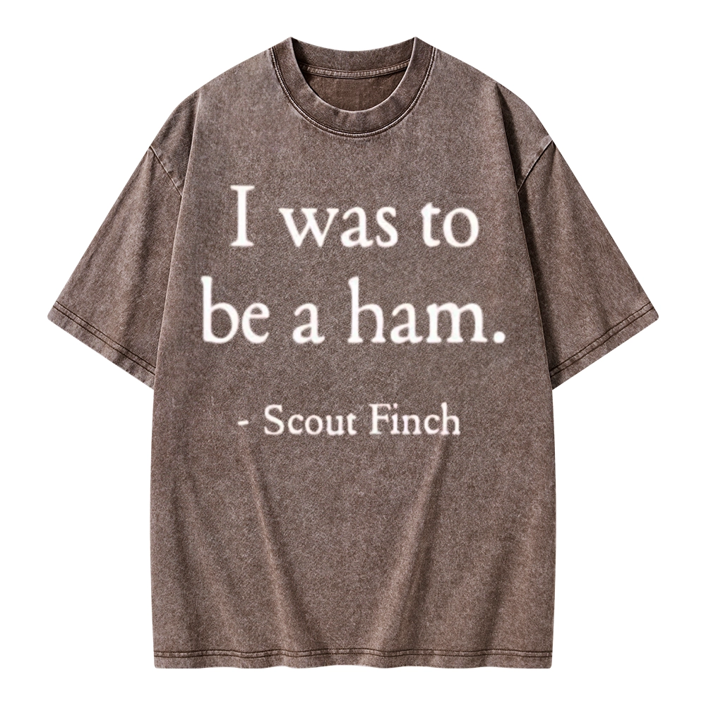 Pagewings I Was To Be A Ham Unisex Washed T-shirt