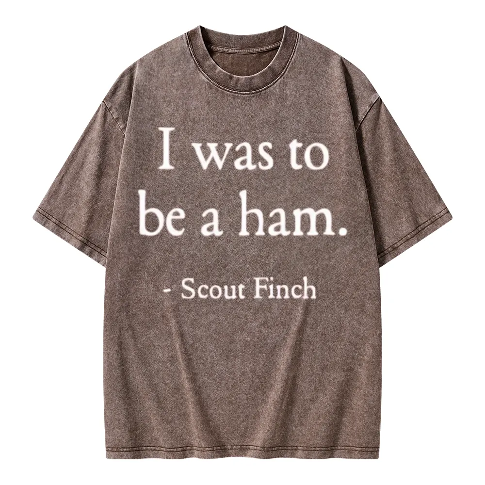 Pagewings I Was To Be A Ham Unisex Washed T-shirt