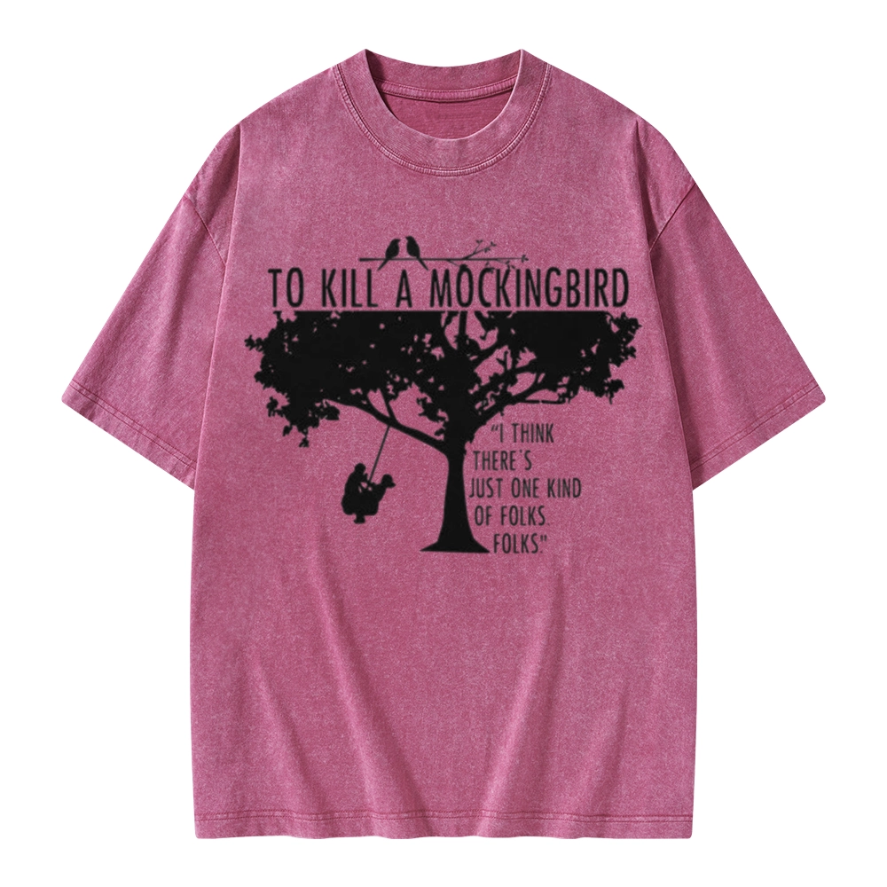 Pagewings To Kill a Mockingbird Unisex Washed T-shirt