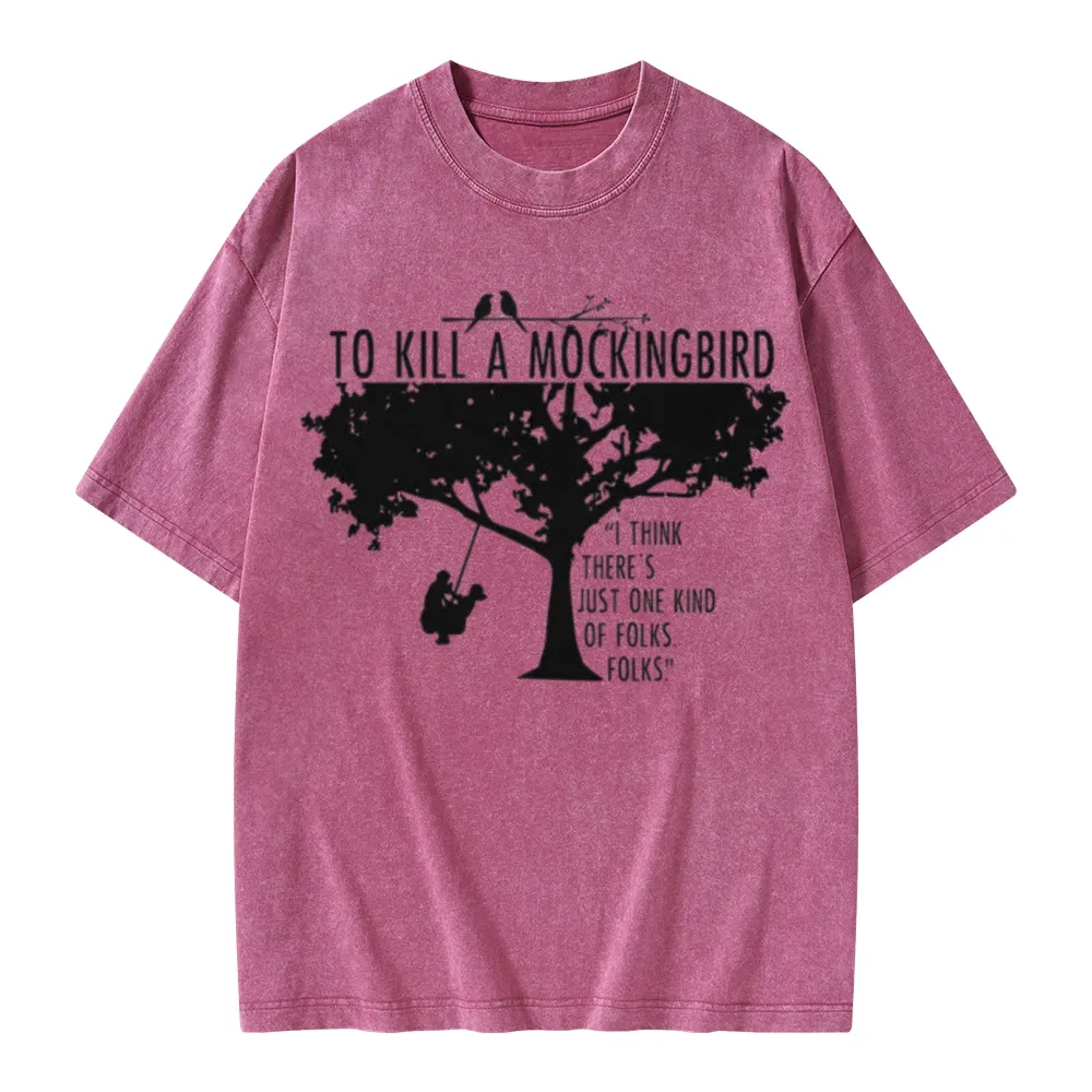 Pagewings To Kill a Mockingbird Unisex Washed T-shirt