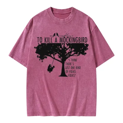 Pagewings To Kill a Mockingbird Unisex Washed T-shirt