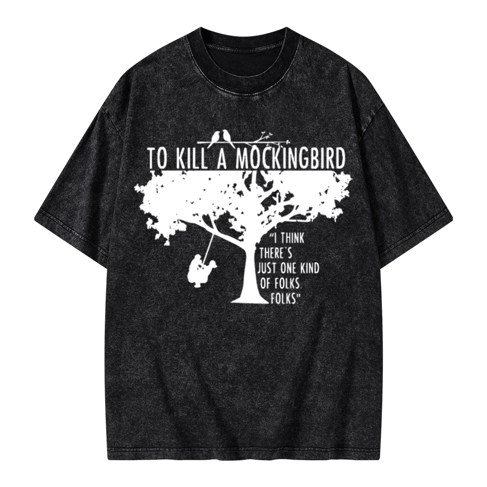 Pagewings To Kill a Mockingbird Unisex Washed T-shirt