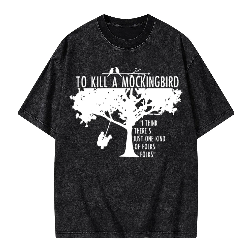 Pagewings To Kill a Mockingbird Unisex Washed T-shirt