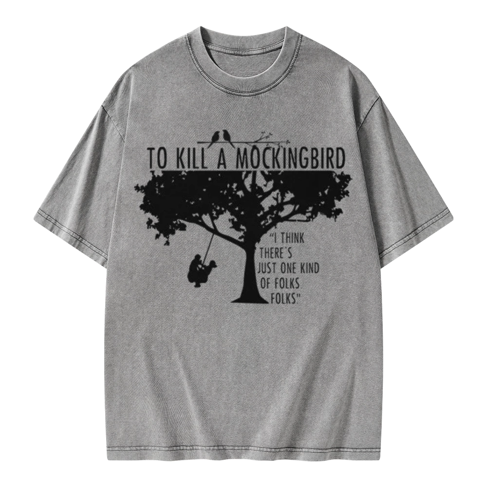 Pagewings To Kill a Mockingbird Unisex Washed T-shirt