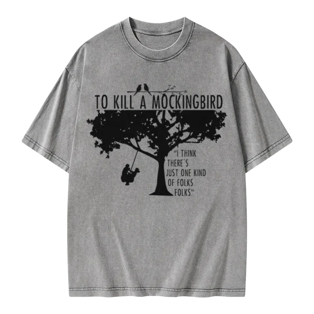 Pagewings To Kill a Mockingbird Unisex Washed T-shirt