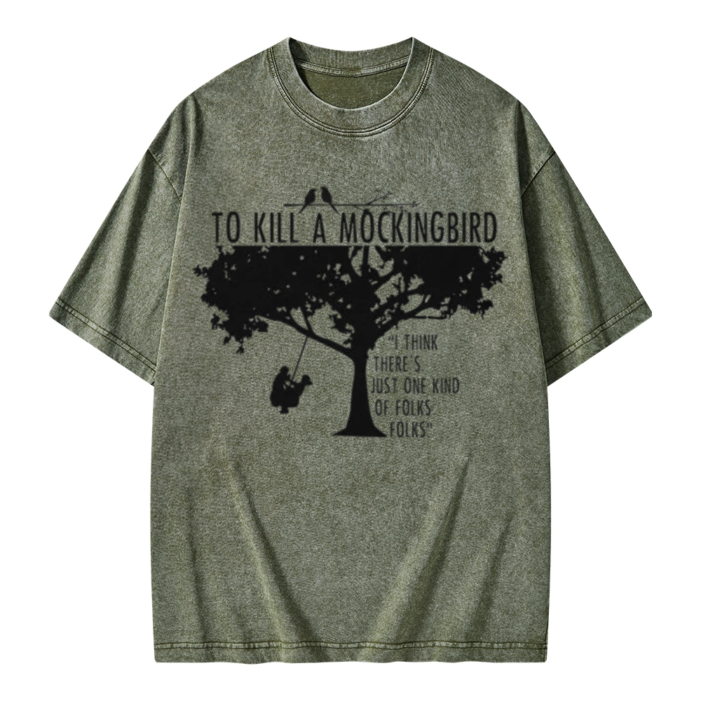 Pagewings To Kill a Mockingbird Unisex Washed T-shirt