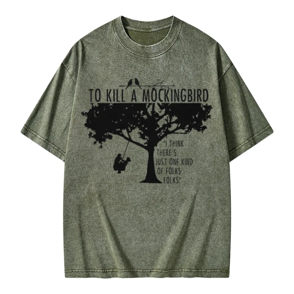 Pagewings To Kill a Mockingbird Unisex Washed T-shirt