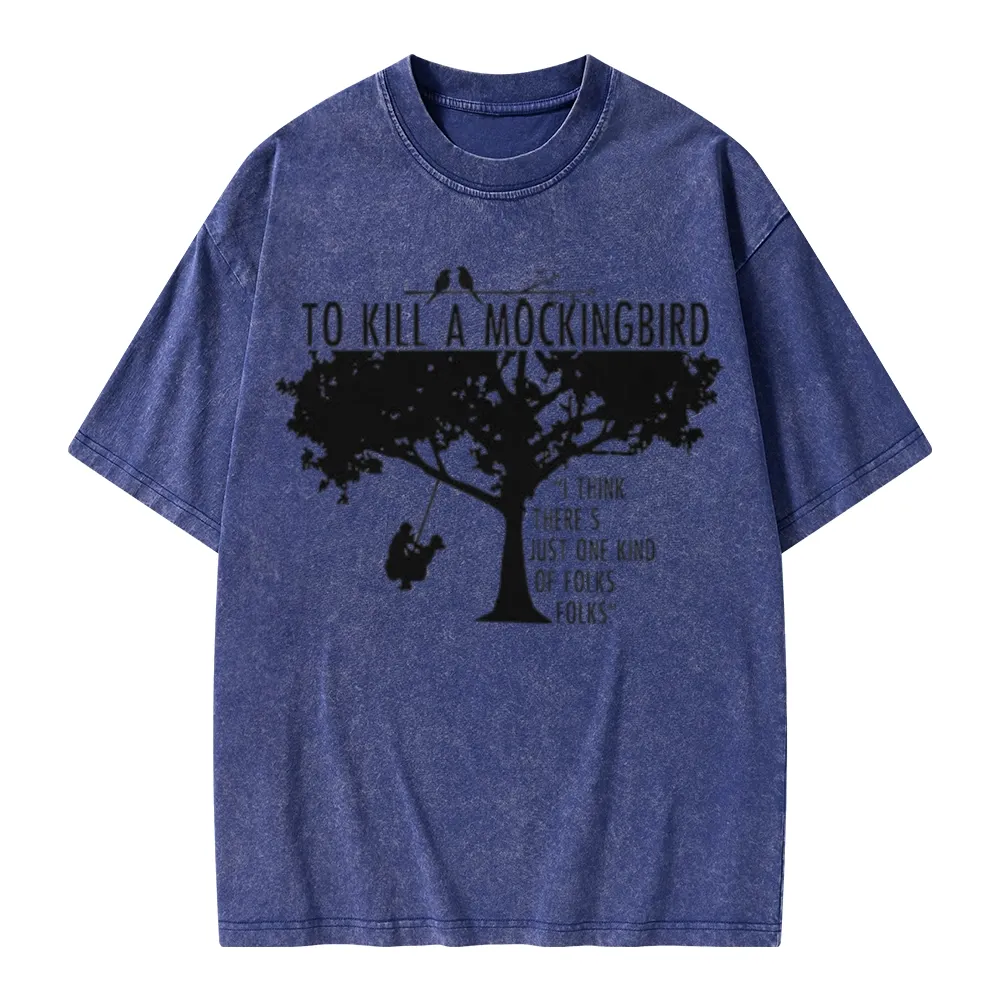 Pagewings To Kill a Mockingbird Unisex Washed T-shirt