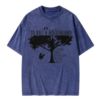 Pagewings To Kill a Mockingbird Unisex Washed T-shirt