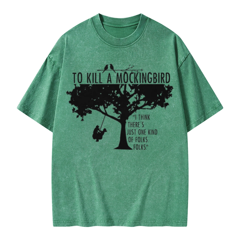 Pagewings To Kill a Mockingbird Unisex Washed T-shirt