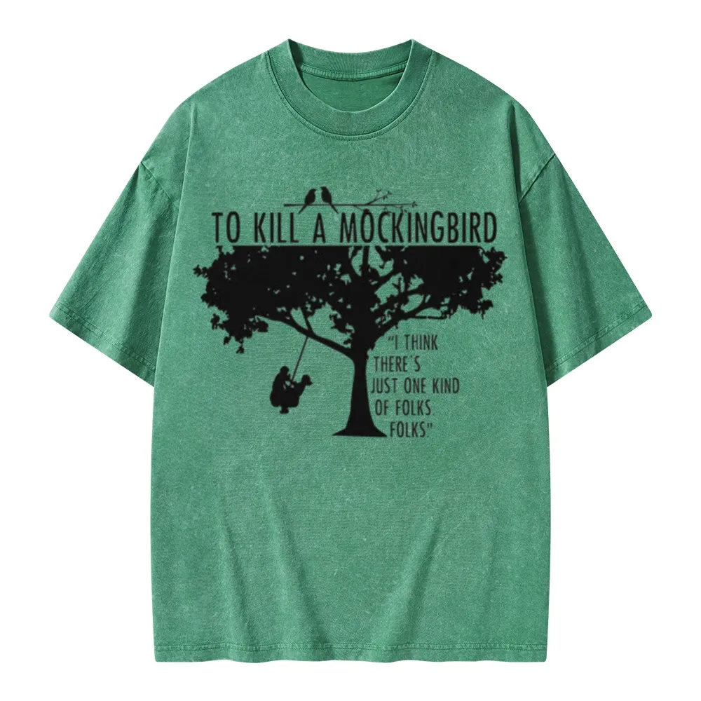 Pagewings To Kill a Mockingbird Unisex Washed T-shirt