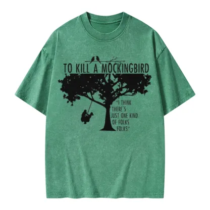 Pagewings To Kill a Mockingbird Unisex Washed T-shirt