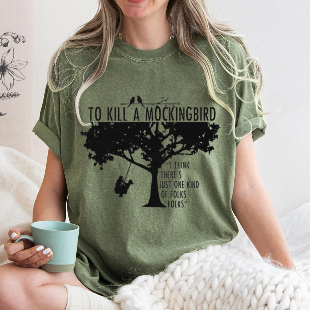 Pagewings To Kill a Mockingbird Unisex Washed T-shirt