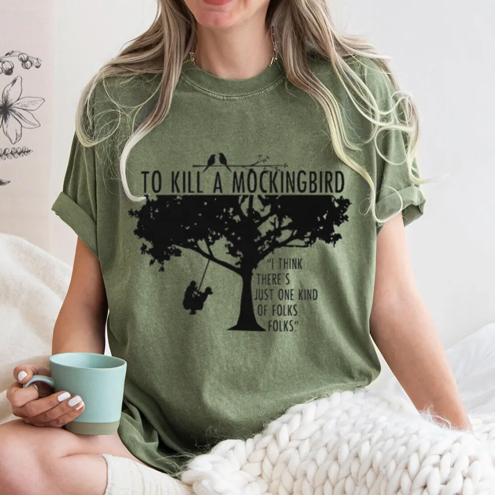 Pagewings To Kill a Mockingbird Unisex Washed T-shirt