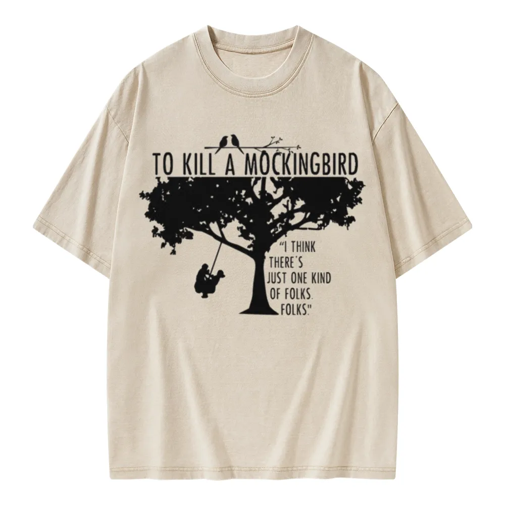 Pagewings To Kill a Mockingbird Unisex Washed T-shirt