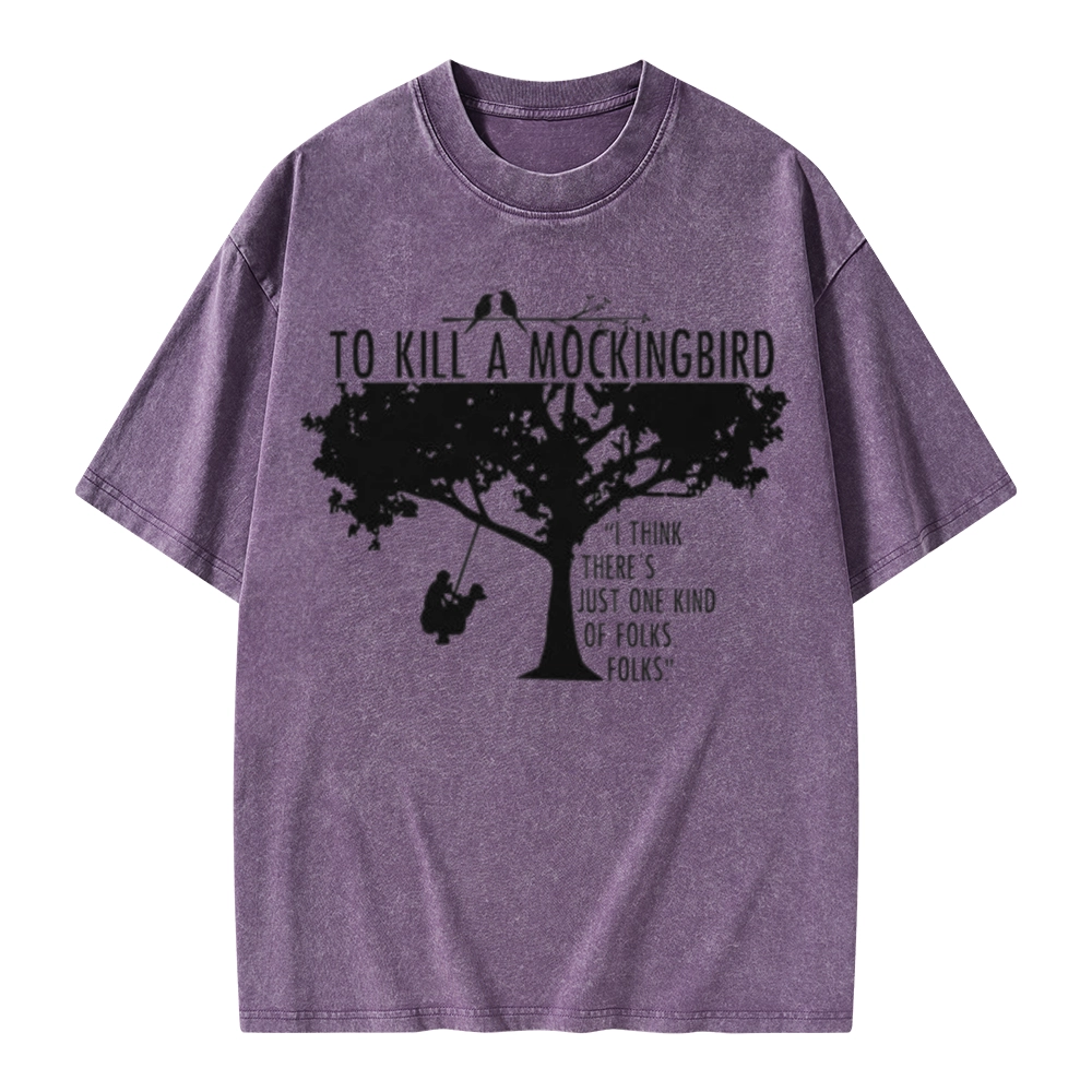 Pagewings To Kill a Mockingbird Unisex Washed T-shirt