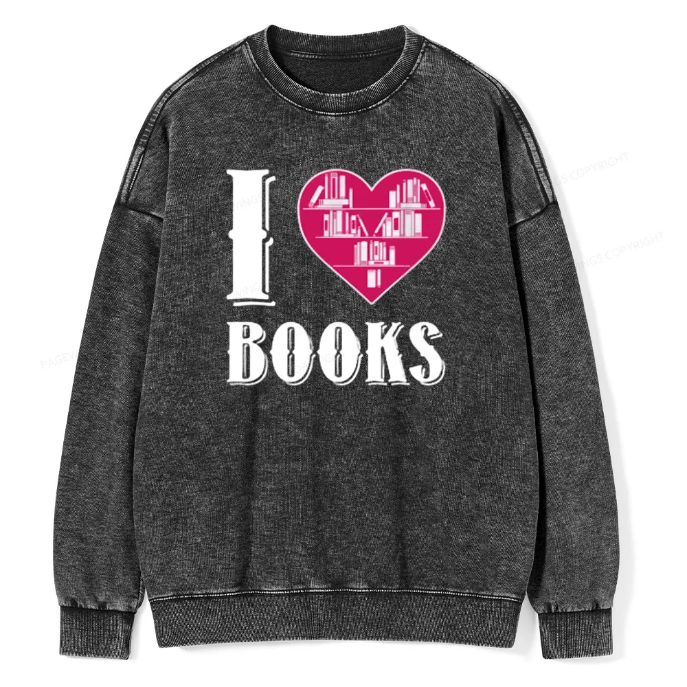 Pagewings Book T Shirts - I Love Book T Shirts T Shirts Unisex Washed 