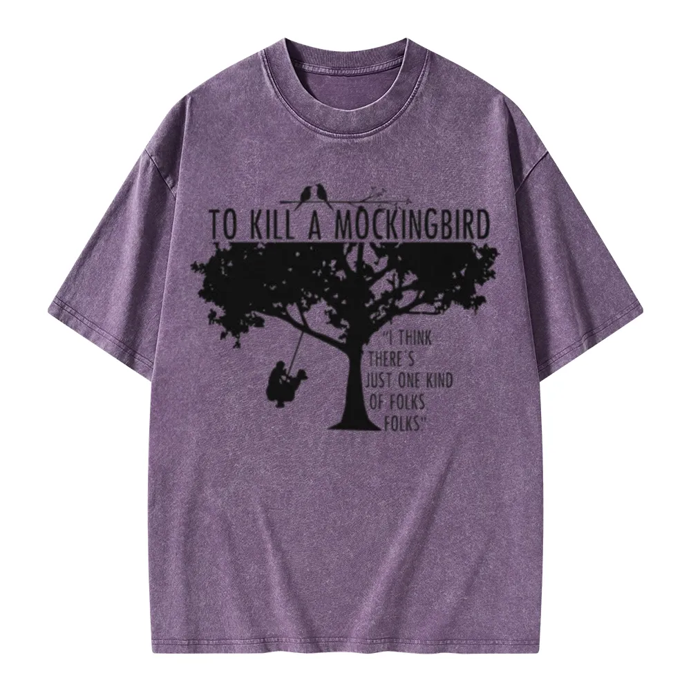 Pagewings To Kill a Mockingbird Unisex Washed T-shirt